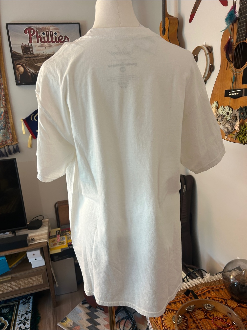 Slightly Distressed Graphic Debbie Harry and David Bowie Photo Print Tee - Picture 2 of 5